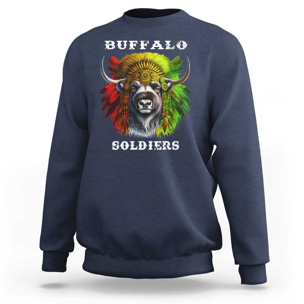 Buffalo Soldiers Sweatshirt African American Heros Black History Month