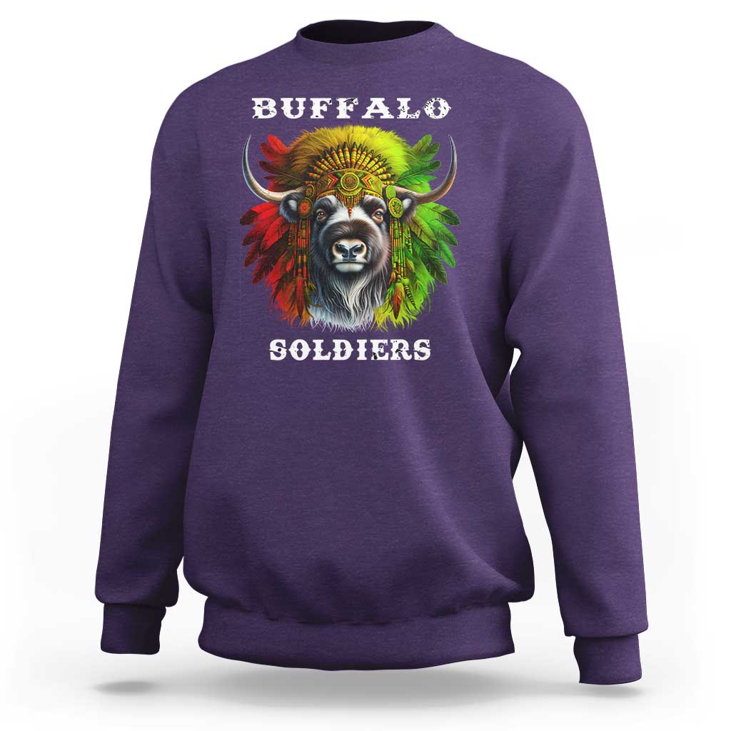 Buffalo Soldiers Sweatshirt African American Heros Black History Month