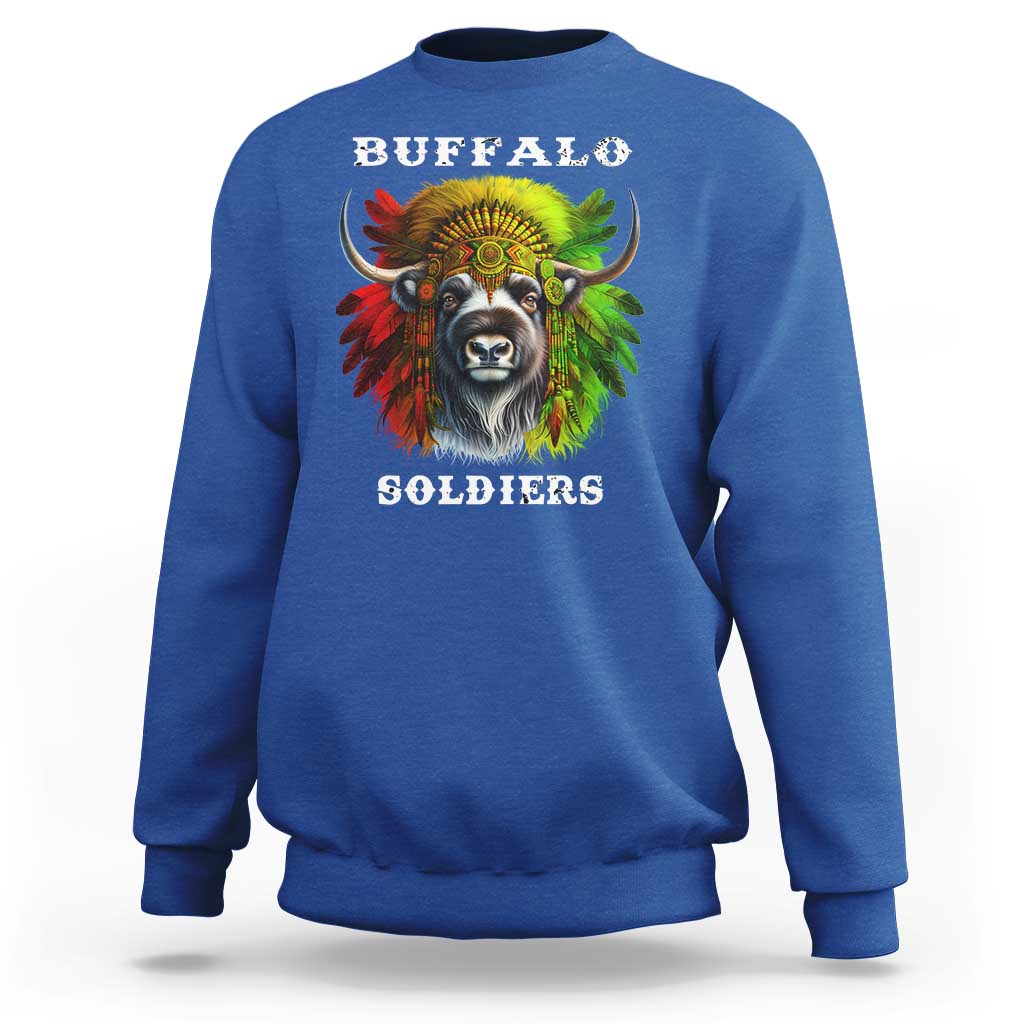 Buffalo Soldiers Sweatshirt African American Heros Black History Month