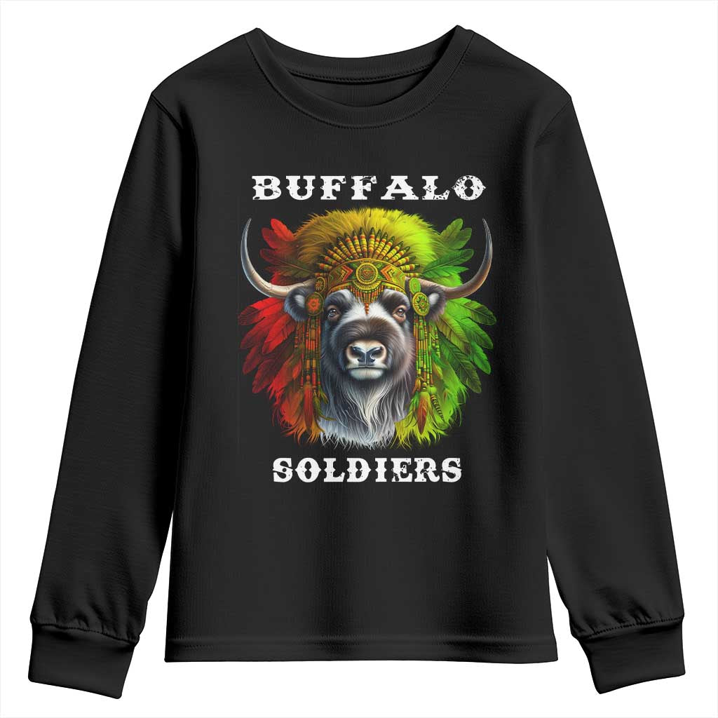 Buffalo Soldiers Youth Sweatshirt African American Heros Black History Month