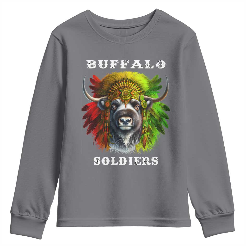 Buffalo Soldiers Youth Sweatshirt African American Heros Black History Month