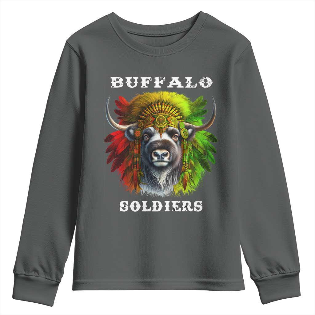 Buffalo Soldiers Youth Sweatshirt African American Heros Black History Month