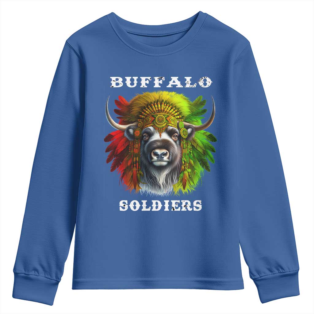 Buffalo Soldiers Youth Sweatshirt African American Heros Black History Month