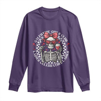 Funny Galentine's Day Long Sleeve Shirt Galentine Girls Club Ladies Celebrating Ladies Skeleton