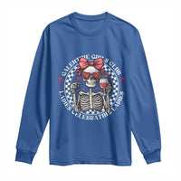Funny Galentine's Day Long Sleeve Shirt Galentine Girls Club Ladies Celebrating Ladies Skeleton