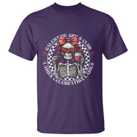 Funny Galentine's Day T Shirt Galentine Girls Club Ladies Celebrating Ladies Skeleton