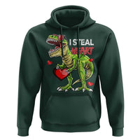 Funny Dinosaur Valentine's Day I Steal Heart Hoodie