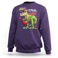 Funny Dinosaur Valentine's Day I Steal Heart Sweatshirt
