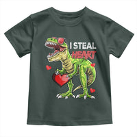 Funny Dinosaur Valentine's Day I Steal Heart Toddler T Shirt
