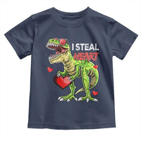 Funny Dinosaur Valentine's Day I Steal Heart Toddler T Shirt
