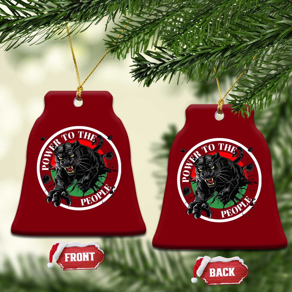 Power To The People Black Panther Party Ceramic Ornament Black History Month