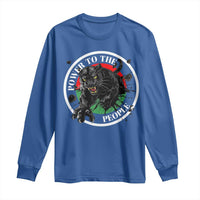 Power To The People Black Panther Party Long Sleeve Shirt Black History Month