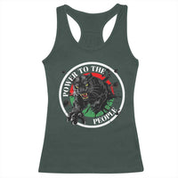Power To The People Black Panther Party Racerback Tank Top Black History Month