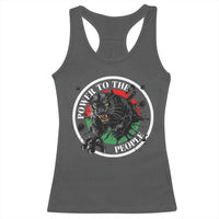 Power To The People Black Panther Party Racerback Tank Top Black History Month