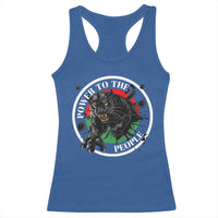 Power To The People Black Panther Party Racerback Tank Top Black History Month