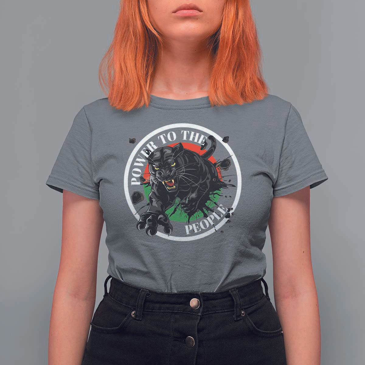 Power To The People Black Panther Party T Shirt For Women Black History Month