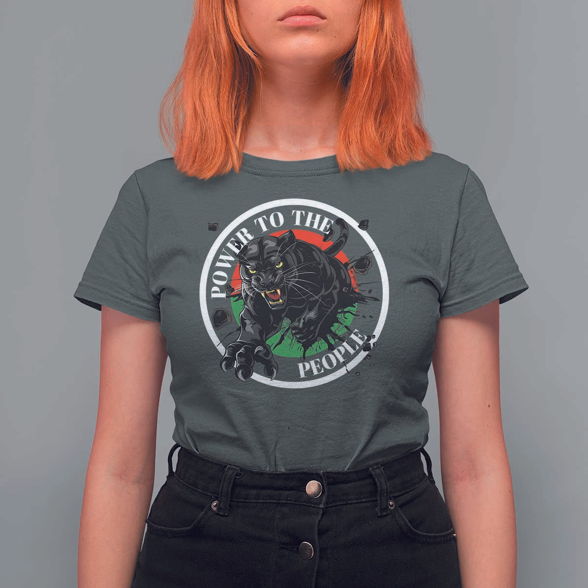 Power To The People Black Panther Party T Shirt For Women Black History Month