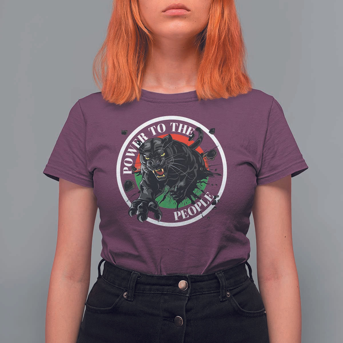 Power To The People Black Panther Party T Shirt For Women Black History Month