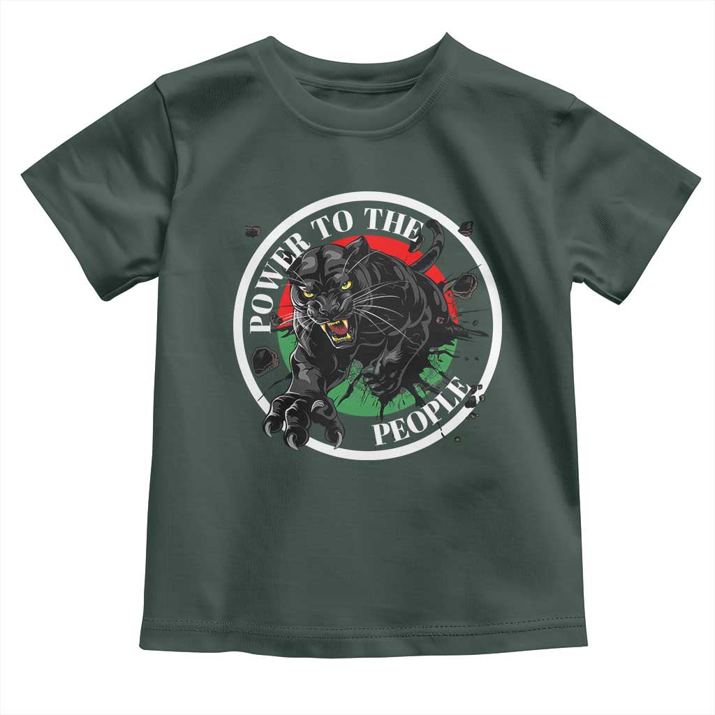 Power To The People Black Panther Party Toddler T Shirt Black History Month