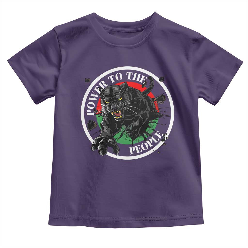 Power To The People Black Panther Party Toddler T Shirt Black History Month