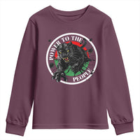 Power To The People Black Panther Party Youth Sweatshirt Black History Month