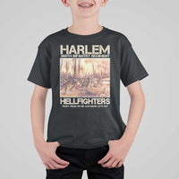 Harlem Hellfighters T Shirt For Kid 369th Infantry Regiment Don't Tread On Me Let's Go Black History Month