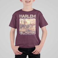 Harlem Hellfighters T Shirt For Kid 369th Infantry Regiment Don't Tread On Me Let's Go Black History Month