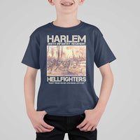 Harlem Hellfighters T Shirt For Kid 369th Infantry Regiment Don't Tread On Me Let's Go Black History Month