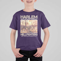 Harlem Hellfighters T Shirt For Kid 369th Infantry Regiment Don't Tread On Me Let's Go Black History Month