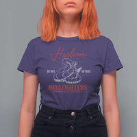 Harlem Hellfighters T Shirt For Women 369th Infantry Regiment Black Snake Black History Month