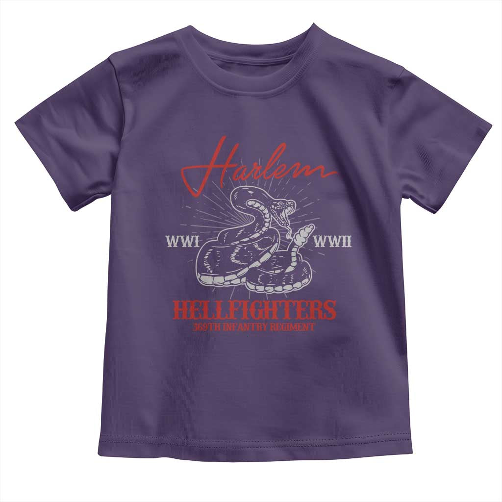 Harlem Hellfighters Toddler T Shirt 369th Infantry Regiment Black Snake Black History Month