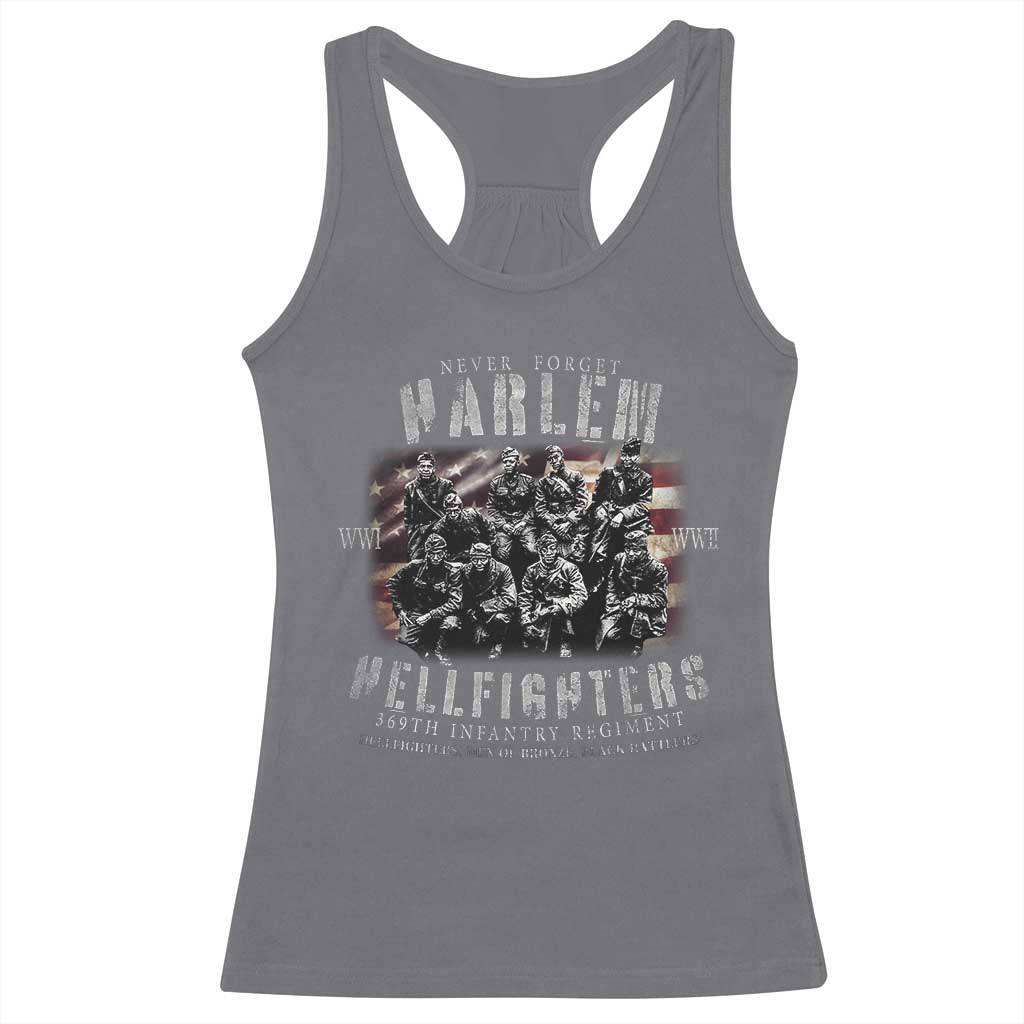Never Forget Harlem Hellfighters Racerback Tank Top Vintage American Flag