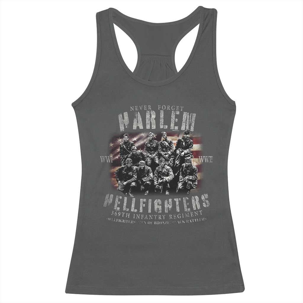 Never Forget Harlem Hellfighters Racerback Tank Top Vintage American Flag