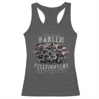 Never Forget Harlem Hellfighters Racerback Tank Top Vintage American Flag
