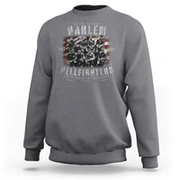 Never Forget Harlem Hellfighters Sweatshirt Vintage American Flag