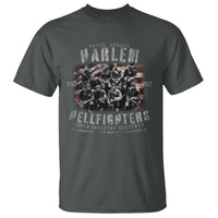 Never Forget Harlem Hellfighters T Shirt Vintage American Flag