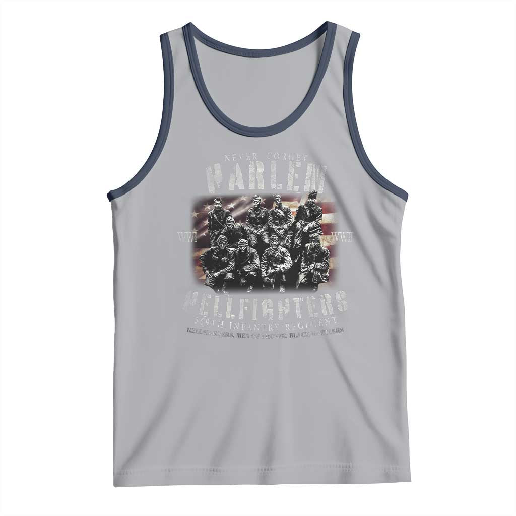 Never Forget Harlem Hellfighters Tank Top Vintage American Flag