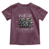 Never Forget Harlem Hellfighters Toddler T Shirt Vintage American Flag