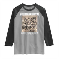 Never Forget Harlem Hellfighters Raglan Shirt 369TH Infantry Regiment Black God Damn Let's Go