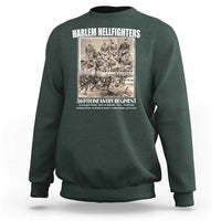 Never Forget Harlem Hellfighters Sweatshirt 369TH Infantry Regiment Black God Damn Let's Go