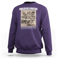 Never Forget Harlem Hellfighters Sweatshirt 369TH Infantry Regiment Black God Damn Let's Go