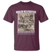 Never Forget Harlem Hellfighters T Shirt 369TH Infantry Regiment Black God Damn Let's Go