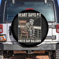 Funny Heart Says Pit Knees Say Balcony Spare Tire Cover Old Skeleton - Wonder Print Shop