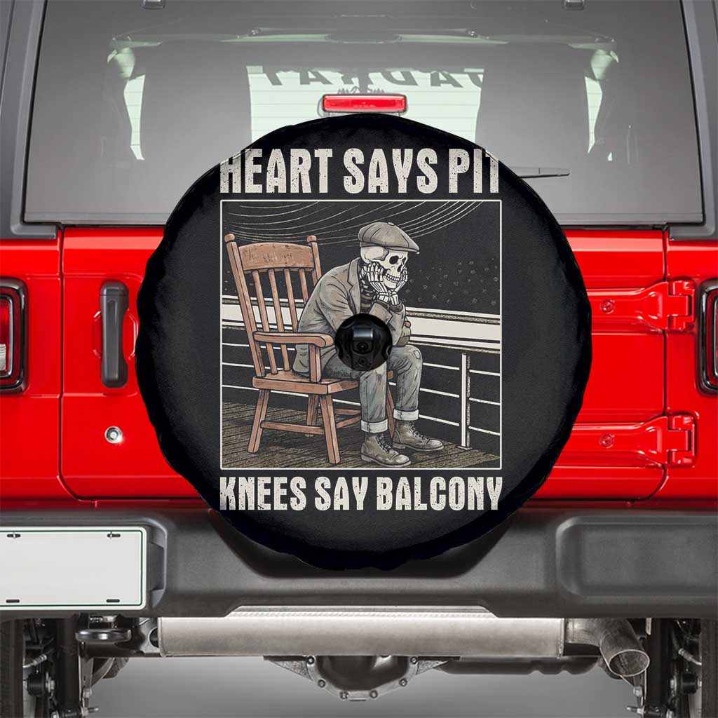 Funny Heart Says Pit Knees Say Balcony Spare Tire Cover Old Skeleton - Wonder Print Shop