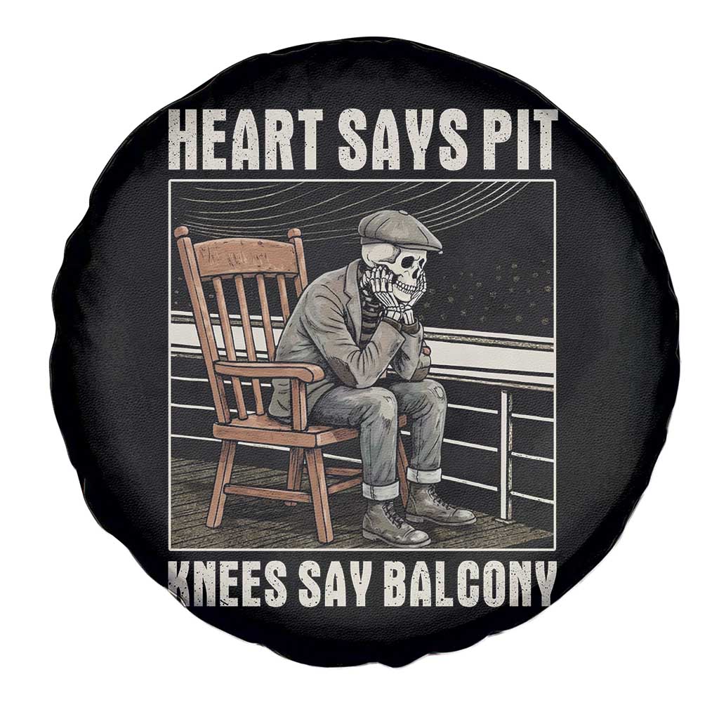 Funny Heart Says Pit Knees Say Balcony Spare Tire Cover Old Skeleton - Wonder Print Shop