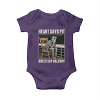 Funny Heart Says Pit Knees Say Balcony Baby Onesie Old Skeleton - Wonder Print Shop
