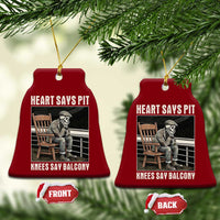 Funny Heart Says Pit Knees Say Balcony Ceramic Ornament Old Skeleton - Wonder Print Shop