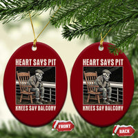 Funny Heart Says Pit Knees Say Balcony Ceramic Ornament Old Skeleton - Wonder Print Shop