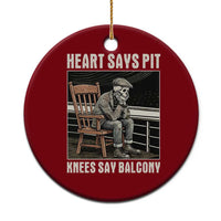 Funny Heart Says Pit Knees Say Balcony Ceramic Ornament Old Skeleton - Wonder Print Shop