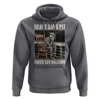 Funny Heart Says Pit Knees Say Balcony Hoodie Old Skeleton - Wonder Print Shop